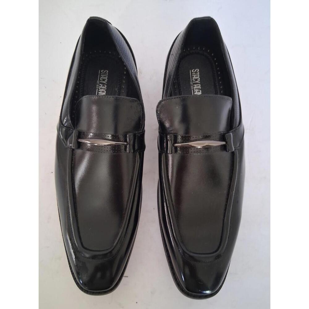 Stacey Adams Men's Black Dress Shoe Horsebit Detail, Size 8M